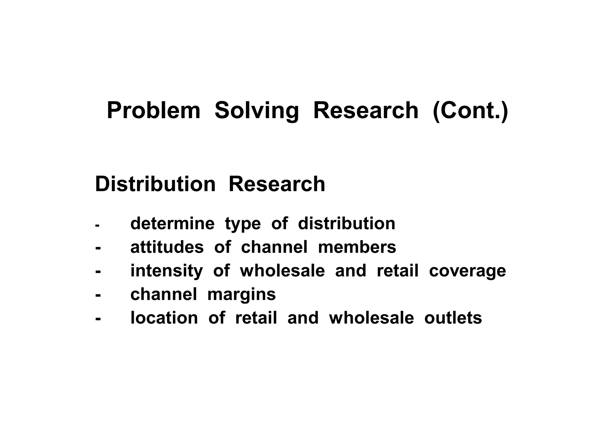 Table 1.1 Problem Solving Research (Cont.) 