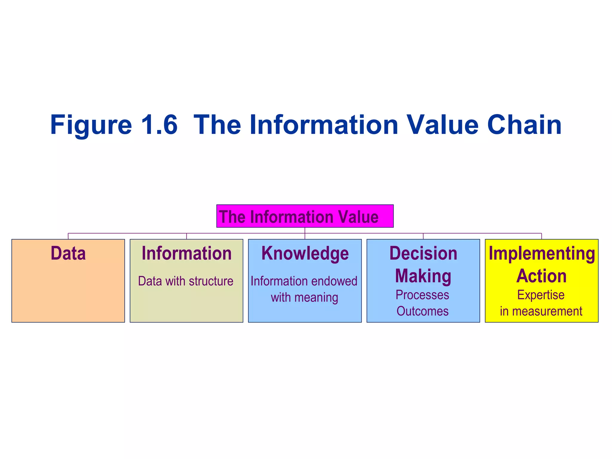 Figure 1.6  The Information Value Chain 