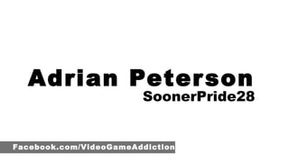 Adrian Peterson  SoonerPride28  