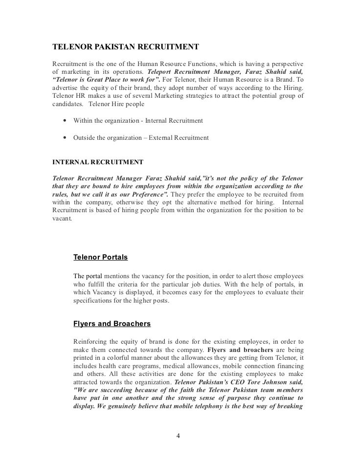 examination of telenor pakistan and its human resources management Telenor pakistan december 2004 – human resource management in the light of seerat-e-nabvi asma ashfaq assistant manager human resources at mitchell& #39s . examination of telenor pakistan and its human resources management Telenor pakistan december 2004 – human resource management in the light of seerat-e-nabvi asma ashfaq assistant manager human resources at mitchell& #39s .