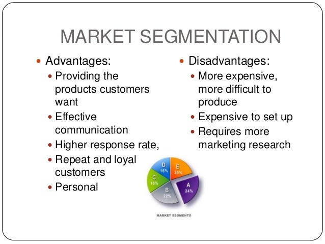 what are the disadvantages of segmentation
