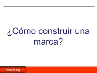 05/11/2009146Marca como todo:Marca es una promesa verbal y física.Marca como Markeging.Marca como Estrategia.Marca como Valoración FinancieraMarca como RRHHMarca como un todo.