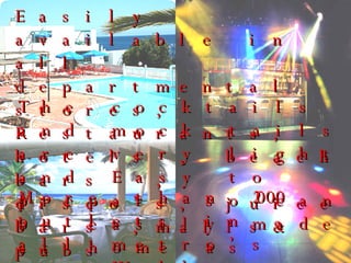 Easily available in all departmental stores, Restaurants, hotels , beach bars  , disco’s, juice bars ,malls& pubs The cocktails and mock tails are very light and Easy to prepare so can be easily made at home as well More than 2000 outlets in all metro’s as  Well other big cities makes it easily available for its customers  