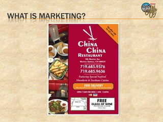 WHAT IS MARKETING?
 