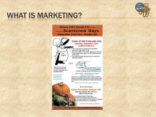 WHAT IS MARKETING?
 