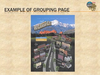 EXAMPLE OF GROUPING PAGE
 
