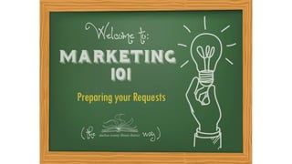 Library Marketing 101: Preparing your Requests