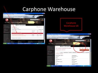 Carphone Warehouse

               Carphone
              Warehouse UK
 