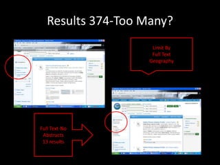 Results 374-Too Many?
                     Limit By
                     Full Text
                    Geography




Full Text-No
 Abstracts
 13 results
 