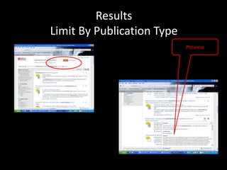 Results
Limit By Publication Type
                            Preview
 