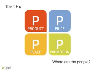 The 4 P’s




            Where are the people?
 