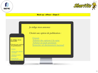 Mock up : offreur – Etape 5
69
 