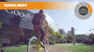 ‘Googliness’
Big Insights
Purposeful Positioning
Total Experience

 