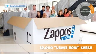 @marketing2020EB
Big Insights
Purposeful Positioning
Total Experience

$2,000 ‚Leave Now‛ check

 