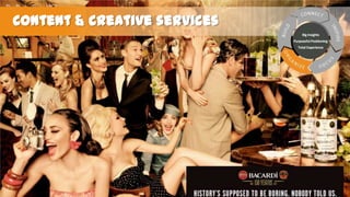 Content & creative services
Big Insights
Purposeful Positioning
Total Experience

 