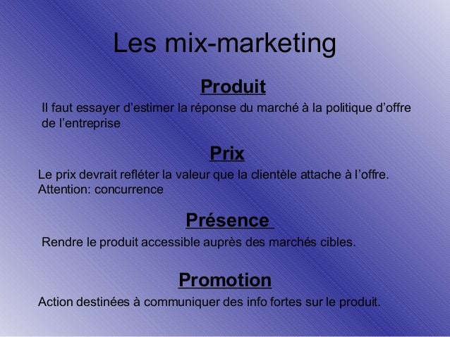 marketing mix