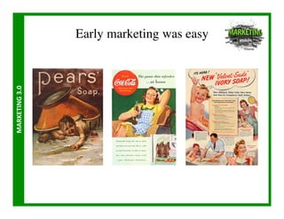 Early marketing was easy	

MARKETING	
  3.0	
  
 