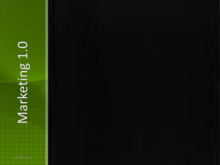 Marketing 1.0




                III Semana Acadêmica Unificada Fagoc
16/02/2013
                   Marketing 3.0 | Rafaela Namorato
 
