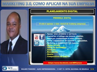 WALBER PINHEIRO – AÇÃO EMPREENDEDORA – 13 SET 13– HOTEL NACIONAL DE BRASÍLIA 14/3214/32
 