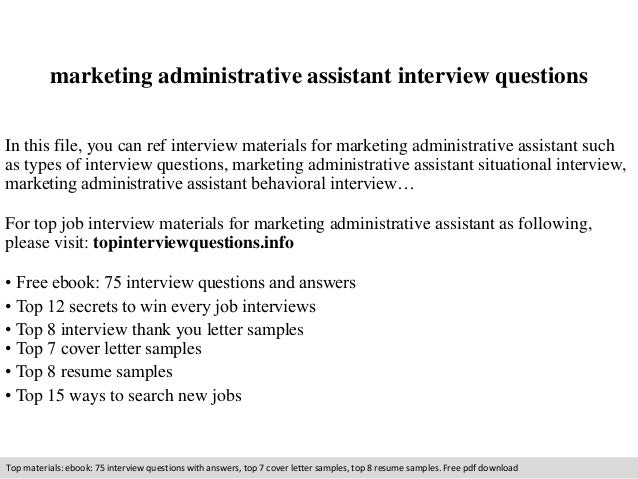 executive assistant interview answers