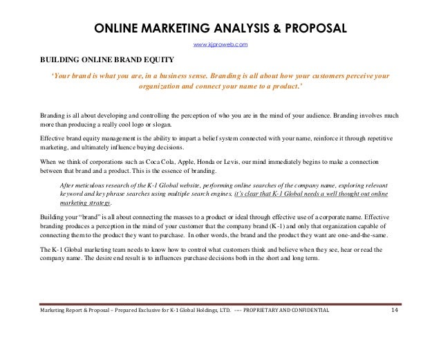 internet marketing proposal seo search engine rank report online marketing proposal