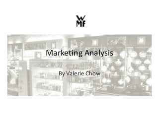Marketing Analysis
By Valerie Chow
 