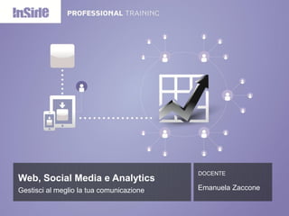 DOCENTE
Web, Social Media e Analytics
Gestisci al meglio la tua comunicazione   Emanuela Zaccone
 