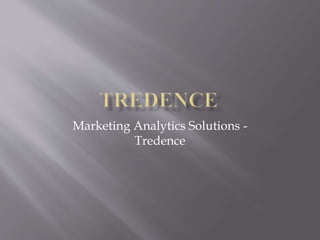 Marketing Analytics Solutions -
Tredence
 