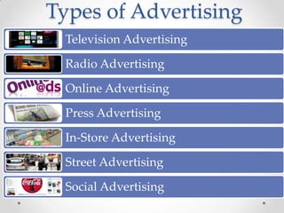 Different Advertising Methods Examples Marketing : In a Nutshell | PPTX