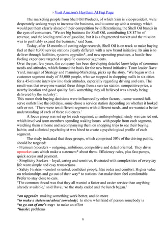 Haytham Shell Marketing and management | PDF