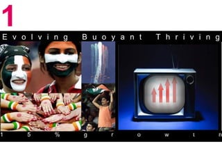 1
E v o l v i n g   B u o y a n t   T h r i v i n g




1    5      %     g     r     o     w     t     h
 