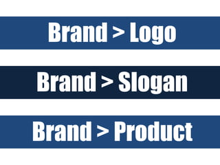 Brand > Logo

Brand > Slogan

Brand > Product
 