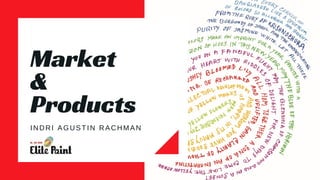Market
&
Products
INDRI AGUSTIN RACHMAN
 