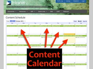 Content
Calendar