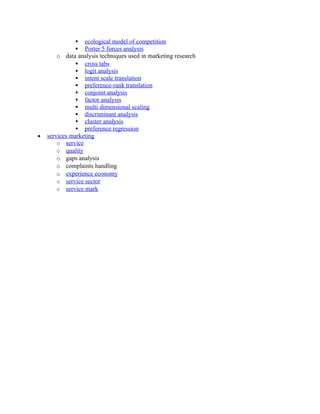 Marketing an overview