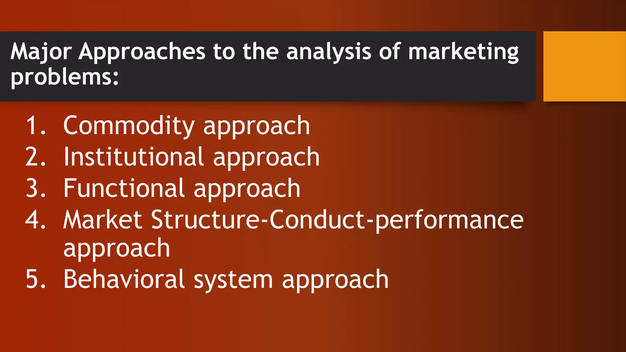 Marketing Approaches | PPTX