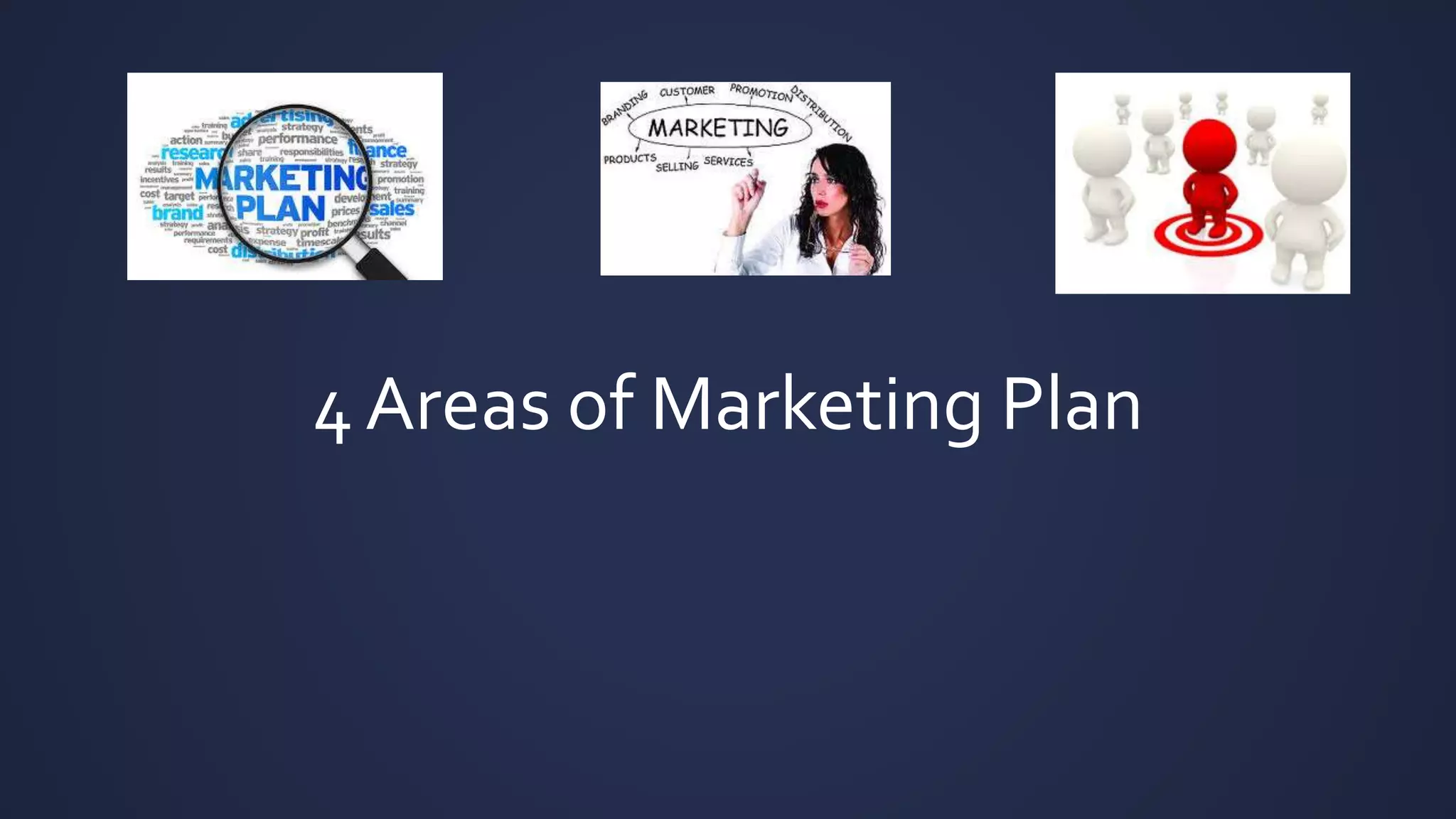 4 Areas of Marketing Plan
 