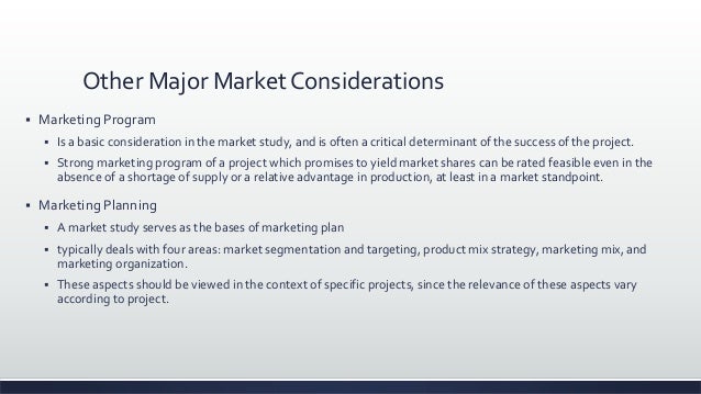 marketing aspects of feasibility study marketing study sample