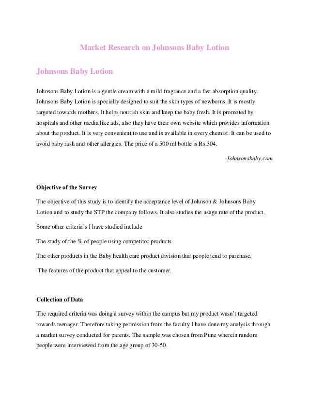 types of johnson baby lotion