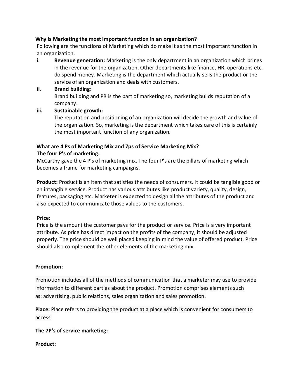 15 important marketing interview questions