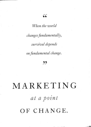 Marketing At A Point Of Change