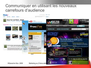 Outils de veille et de surveillance Veiller dans vos domaines d’intérêts et ceux de vos clients Lire les nouveaux contenus (RSS): Lecteurs de flux RSS,  et portails Google Reader, Netvibes, Firefox… Être prévenu automatiquement d’un contenu sur un mot clé : Alertes Google alerts, tweetBeep… Surveiller les tendances sur le web Social Bookmarking Delicious Veilles des tendances Wikio Rechercher Moteurs de recherche Google mais aussi Bing, Wolfram Alpha ou Kartoo Veiller, Surveiller 