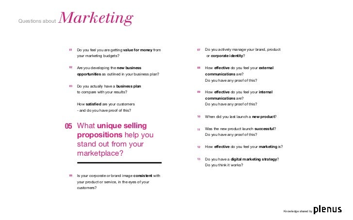 4 questions about marketing