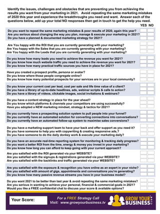 Marketing audit 2021