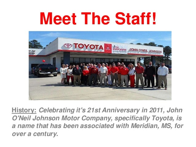 John Oneil Johnson Toyota >> John O Neil Johnson Toyota Marketing Audit John Oneil Johnson Toyota >> John O Neil Johnson Toyota Marketing Audit