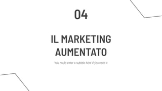 IL MARKETING
AUMENTATO
You could enter a subtitle here if you need it
04
 