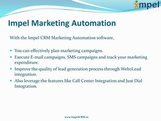 Web2Lead Integration