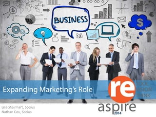 Sales & Marketing 
Expanding Marketing’s Role 
Lisa Steinhart, Socius Nathan Cox, Socius  