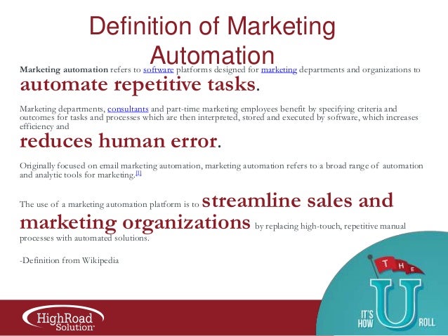 Marketing Automation 101