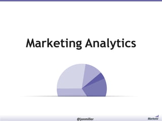 Marketing Analytics

#RevEngine

@jonmiller

 